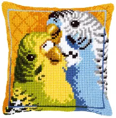 PN-0145314 Vervaco Cross Stitch Cushion "Badgies"