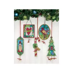 70-08868 Набір для вишивання хрестом DIMENSIONS Jingle Bell Ornaments "Прикраси Джингл Белл" 