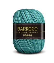 9397 BARROCO MULT. PREMIUM пряжа (100%% бавовна мерсерізована, 200гр. 226м.), різнокольоровий