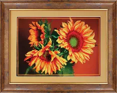 Beadwork kit B-574 "Rainbow sunflowers"