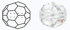 497 19 602 MC Bead Reg.Cut CRYSTAL камни пришивные