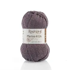 25 Merino 4 Us пряжа (100%% мериносова вовна - без мулесингу), колір Чорниця 50 г моток ROSARIOS