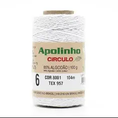 8001 APOLINHO 6 (85%% бавовна , 15%%інші волокна 100гр. 104м.)