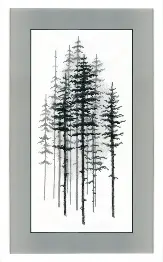 BT-1014 Mixed technique stitch kit Crystal Art "Foggy forest"