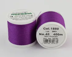 1880/9845 Polyneon №40 високоміцна вишивальна нитка, 100%% поліестер, 400 м