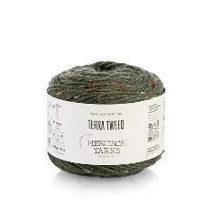 07 Terra Tweed пряжа (97%% мериносова вовна, 3%% віскоза), колір Зелений 100 г моток, 170 м ROSARIOS