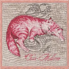 116 К Набір для вишивання хрестом NIMUЁ Chat-Mallow "Кіт Меллоу"