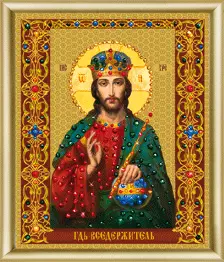 Rhinestone decoration kit КС-134 "The Icon of Pantocrator"