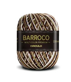 9687 BARROCO MULT. PREMIUM пряжа (100%% бавовна мерсерізована, 200гр. 226м. ), різнокольоровий