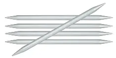 45125 Спицы носочные Basix Aluminum KnitPro, 20 см, 5.50 мм