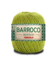 5800 BARROCO MAXCOLOR 4 пряжа (100%% бавовна, 200гр. 338м.), зелений