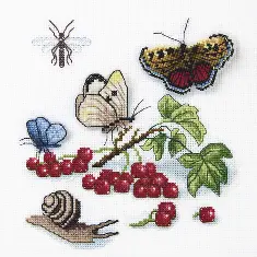 Cross-stitch kit M-455 Counted cross stitch kit series "Favorite garden"