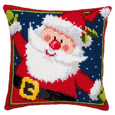 PN-0008725 (1200/927) Cross stitch kit (pillow) Vervaco "Father Christmas"