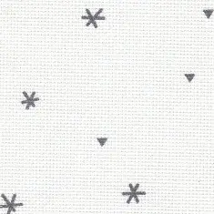 3326/1369 Aida extra fine Sparkle 20 (шириною 110 см) біла з графітовими сніжинками