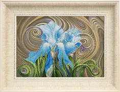 Partial embroidery kit RK-092 "Irises"
