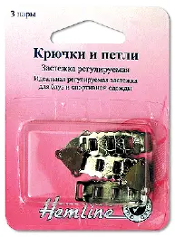 432 Крючки та петлі, нікель, 3 пари