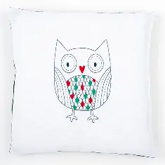 PN-0155287 Набір для вишивання гладдю (подушка) Vervaco Owl "Сова"