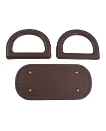 30 HANDLE KIT WITH BAG BOTTOM Фурнітура для сумок ручки  2 шт склад: 95%% полеуретан 5%% цинк