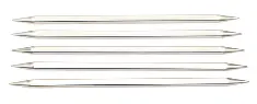 12134 Спиці шкарпеткові Nova Metal KnitPro, 20 см, 6.50 мм 