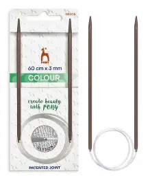 48305 Кольорові кругові спиці для в'язання серії COLOUR 3,0 мм, 60 см PONY