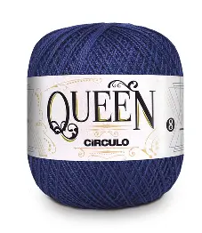 2856 QUEEN 8 пряжа (100%% єгіпет.бавовна, 100гр. 678м. ), синій
