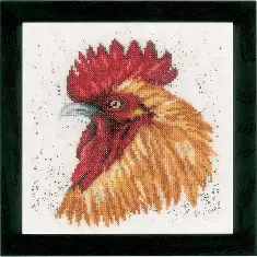 PN-0157490 Набір для вишивки хрестом LanArte Brown Rooster "Коричневий півень" 