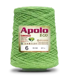 5086 APOLO ECO 6 пряжа (85%% бавовна, 15%% волокна, 600гр, 610м 1шт), ЛИМОН