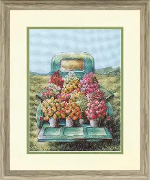 70-35440 Набір для вишивання хрестиком «Flowers For Sale//Квіти на продаж» DIMENSIONS