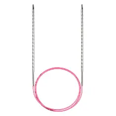 115-7 (100см/2,75мм) Кругова спиця для в'язання / латунь біла бронза з пластиковим кабелем, Addi