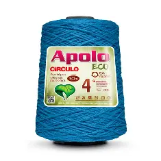 2194 APOLO ECO 4 пряжа (85%% бавовна, 15%% волокна, 600гр, 915м 1шт), синій