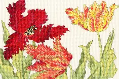 XBD9 Набір для вишивання хрестом Tulip Blooms "Тюльпан цвіте"