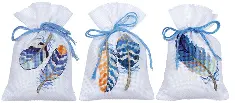 PN-0170243 Vervaco Bags "Blue feathers"