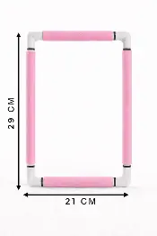 270-3/рожеві П`яльці з кліпсами Nurge 21х29 см