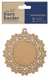 174622PMA Декоративний елемент Кружевна серветка (дерево) Bare Basics