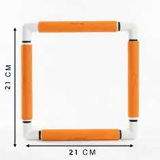 270-1/помаранчеві П`яльці з кліпсами Nurge 21х21 см