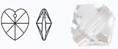 497 68 301 MC Pendant Heart CRYSTAL камни пришивные