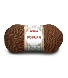 7052 FOFURA пряжа (100%% акрил, 100гр. 254м ), коричневий