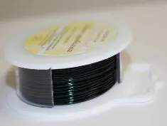 Дріт мідний діаметр 0.4мм намотуванням 15м, WIRE26G-08, колір темно-зелений
