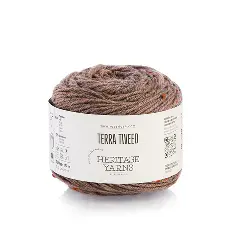 03 Terra Tweed пряжа (97%% мериносова вовна, 3%% віскоза), колір Рожево-сірий 100 г моток, 17 ROSARIOS