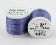 1508/9845 Polyneon №40 високоміцна вишивальна нитка, 100%% поліестер, 200 м