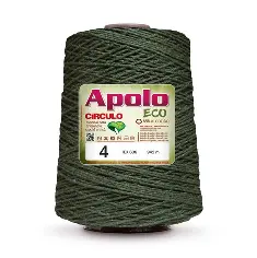 5368 APOLO ECO 4 пряжа (85%% бавовна, 15%% волокна, 600гр, 915м 1шт), темно-зелений