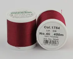 1784/9845 Polyneon №40 високоміцна вишивальна нитка, 100%% поліестер, 400 м
