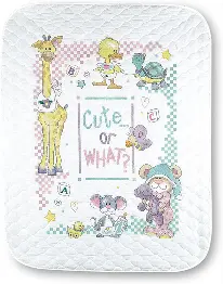 72724 Набір для вишивання хрестом на ковдрі DIMENSION «Милий… чи як?» • «Cute…Or What? Baby Quilt»