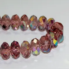 11313/025C,8X10 MM,55шт/нитка Crystal Art намистини