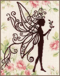PN-0188894 Counted cross stitch kit LanArte "Flower Fairy Silhouette"