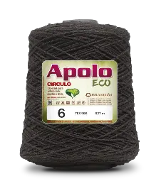 7311 APOLO ECO 6 пряжа (85%% бавовна, 15%% волокна, 600гр, 610м 1шт), ТЮТЮН