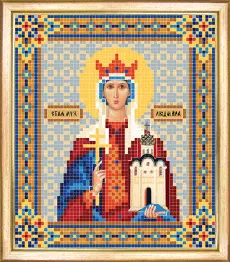 СБІ-022 Схема для вишивання бісером "Іменна ікона свята мучениця Людмила"