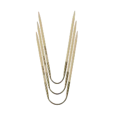 560-2 (24см/3,25мм) Набір спиць Crasy Trio з бамбуку, короткі, Addi