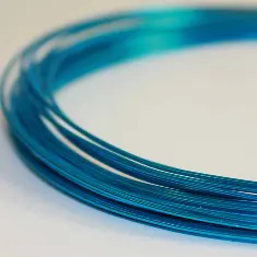 7702 Дріт художній алюмінієвий круглий діаметр 1.5мм, колір №16 бірюзовий