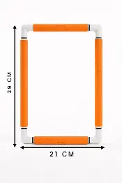 270-3/помаранчеві П`яльці з кліпсами Nurge 21х29 см
